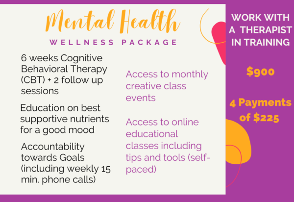 Mental Health Wellness Package with Therapist in Training